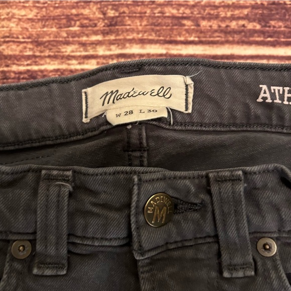 Men’s Madewell Athletic Slim Grey Jeans 28 x 30 - Picture 3 of 4